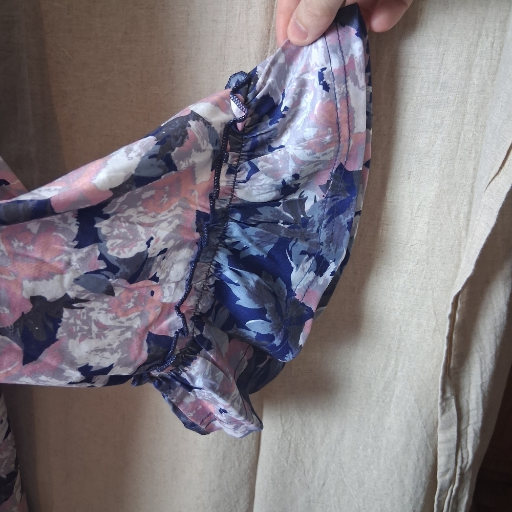 3x Nwt Floral Print Women's Top Bell Sleeve - Picture 3 of 6